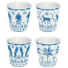 CONJ. 4 COPOS DE CAFÉ Exotic Vibes